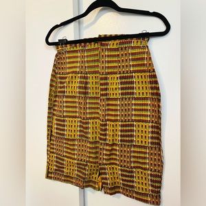 Authentic Handmade Kente Cloth pencil skirt